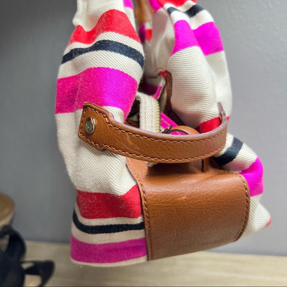 Kate spade leather fabric shoulder bag - Picture 3 of 14